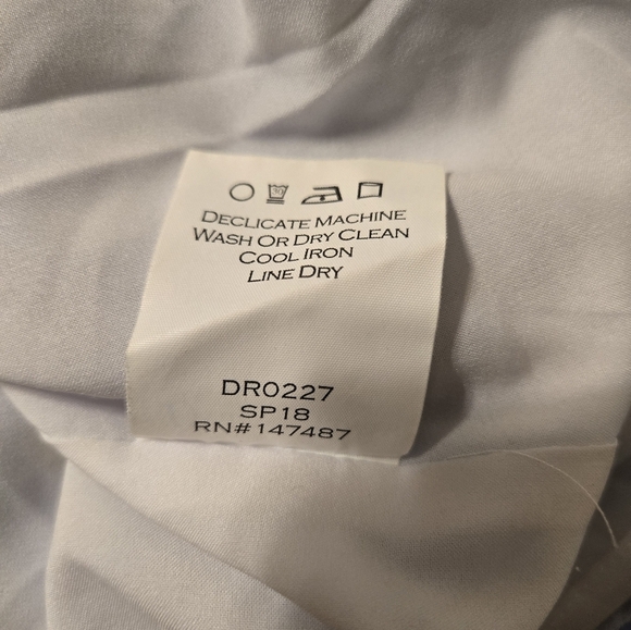 Draper James Light Blue Floral 3/4 Sleeved Dress Size 4 - Picture 5 of 5